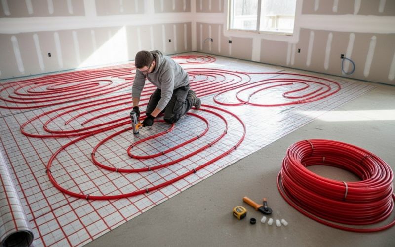 Local Radiant Floor Heating Installation pros at work